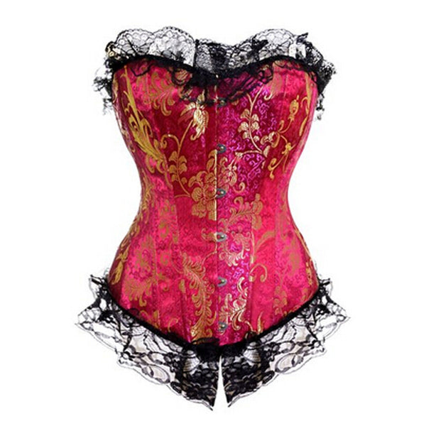 Strapless Satin & Lace Steampunk  Corset - FREE Shipping!!